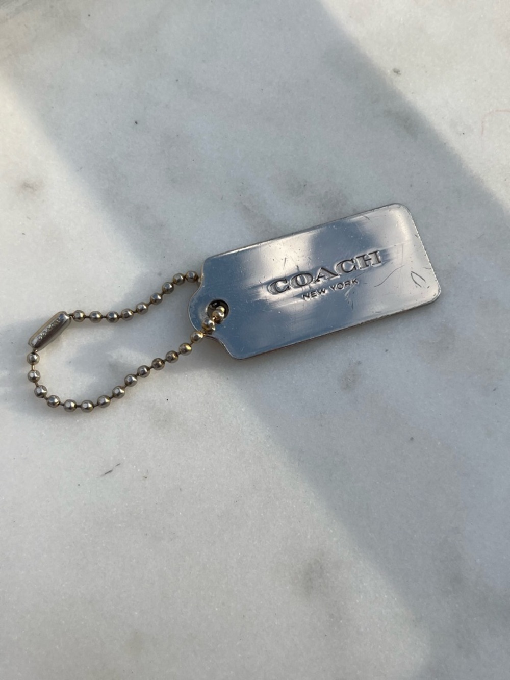 COACH Metal Hang Tag, Silver - Picture 5 of 5
